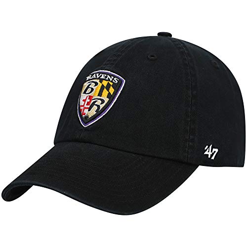 47 Men's Black Baltimore Ravens Clean Up Alternate Adjustable Hat