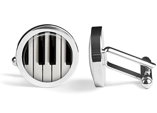 Piano Key Music Cufflinks (Angled Edition)