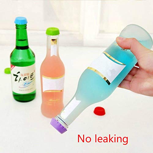 Reusable Beer Caps, Silicone Rubber Bottle Caps (Pack Of 18), Ideal For Home Brewing Beer, Soft Drink,Soda Bottle Kitchen Gadgets #TOP3