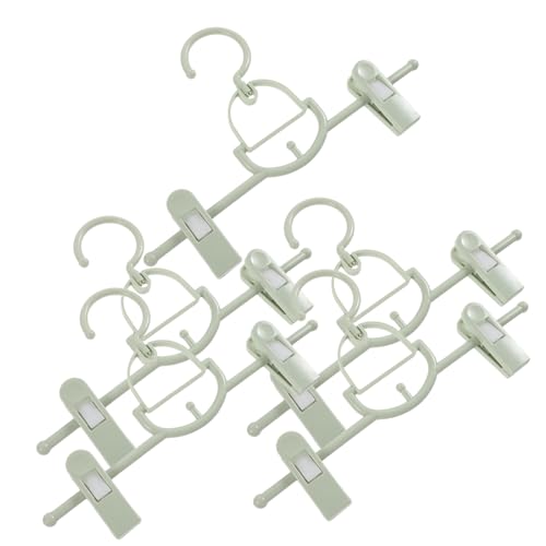 PRETYZOOM 5pcs Non Slip Pants Hanger Clips Multifunctional Clothes Hangers for Space Saving Design for Home Closet Storage and Drying
