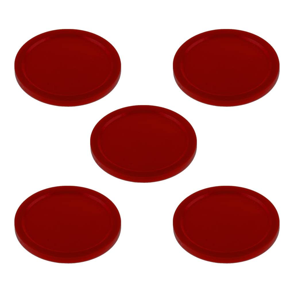 GIANTE 5 Pieces Air Hockey Pucks for Full Size Air Hockey Tables Dark