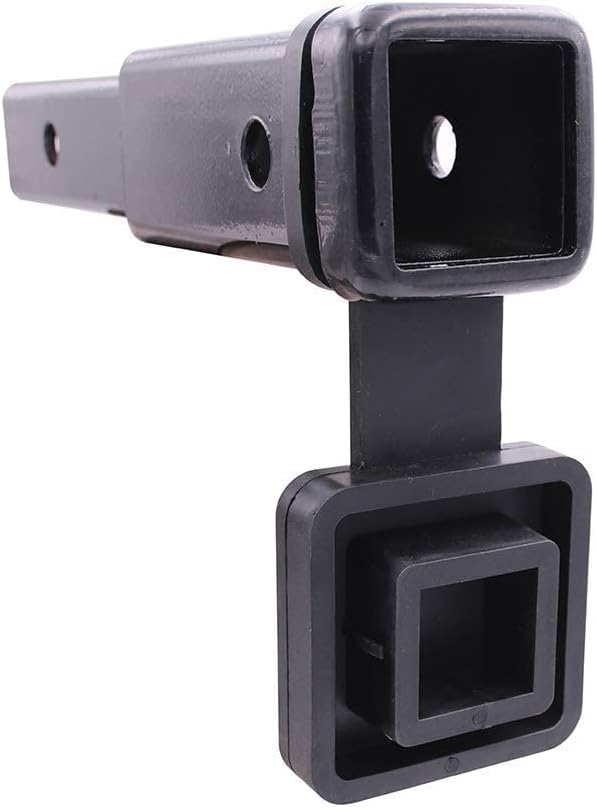 2" Black Trailer Hitch Cover for 2" Trailer Hitch Receivers Hitch Cover Foft Plastic Heavy Duty Hitch Plug