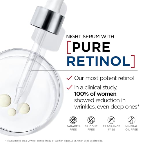 L'Oreal USA, Inc. 'L'Oreal Paris Revitalift Triple Power LZR Retinol Night Serum For Face, With 0.3% Pure Retinol, Moisturizes Skin and Eliminates Deep Wrinkles, For All Skin Types, 30ml