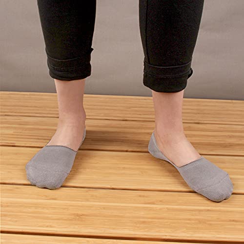 Image of Women's Rayon from Bamboo Fiber No Show Invisible Shoe Liner Low Cut Loafer Socks - 6 Pair Value Pack