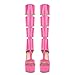 Only maker Women's Gladiator Knee High Stilettos Heels Sandals,Platform Peep Toe Back Zipper Shoes Pink US12