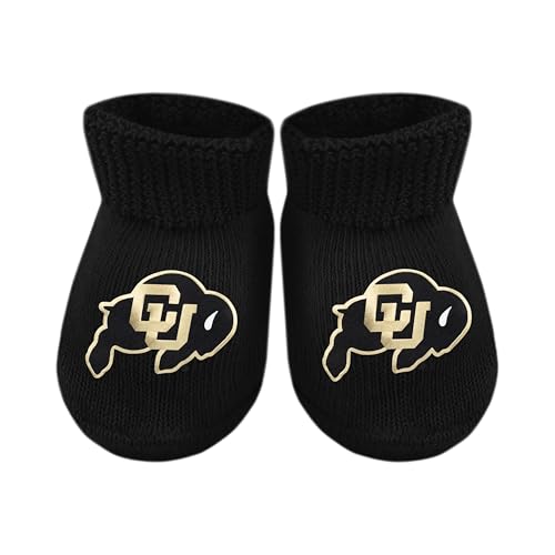 Baby Bootie Sock - Colorado Buffaloes - Black - Newborn - 6 Mos