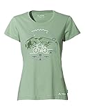 dekorativer Druck VAUDE Damen Cyclist V T Shirt, Willow Green, 40 EU