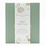 Baby First Year Book - Heirloom Keepsake Baby Memory Book to Record Important Milestones, Photos & More - Pregnancy Books (Sage Green,112 Pages)