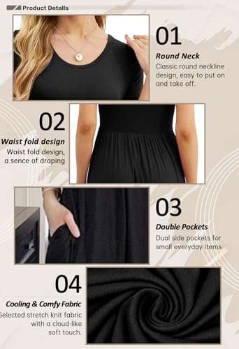 Robe décontractée femme longue fluide pour masquer les imperfections - 5