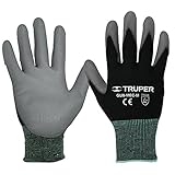 Truper GU-113, Guantes de nylon recubiertos de poliuretano, grandes