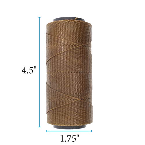 The Beadsmith Knot It Waxed Polyester Cord, Tawny Color, 0.7mm Diameter, Light Wax, 144 Meters (472 Feet) Per Spool - Image 4