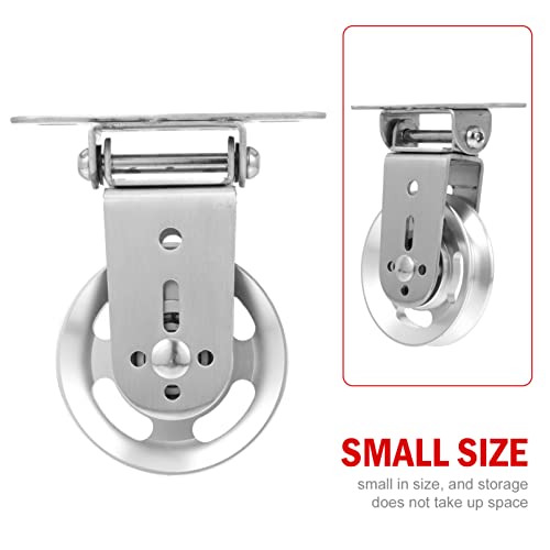 Sosoport 1 Peça Polia Diy Roda Diy Universal Acessórios de Talha de Fio Suspenso Rodas Guia de Trein