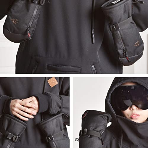 Gants de ski d'hiver imperméables et résistants de taille L camouflage - 6
