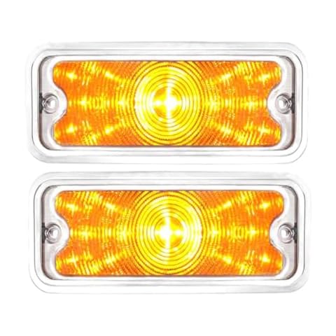 HETAIN Clear Lens Front Parking Light Set/Trucks for C/K 2500/1500,for C15/C1500 Pickup,for C25/C2500 Pickup,for K15/K1500 Pickup,for K25/K2500 Pickup,for C10,for C10 Pickup,for C15,for C20 Cover