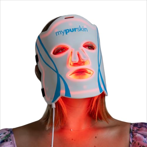 mypurskin Professional Light Therapy Face Mask, FDA-Cleared, 264 LED, Clinically