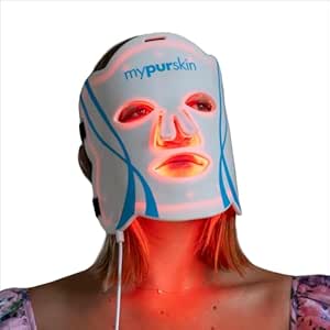 Pro Grade Light Therapy Face Mask, 264 LED, Clinically Proven 4-50x Higher Dose, 4 Red & Infrared Wavelengths for Facial Redness, Wrinkles, for Women & Men