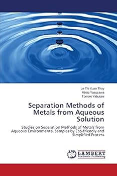 Paperback Separation Methods of Metals from Aqueous Solution Book