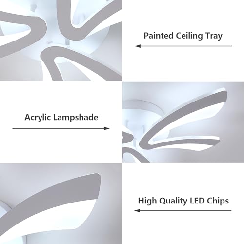 Lumiup Plafoniera LED Soffitto Moderna, 36W