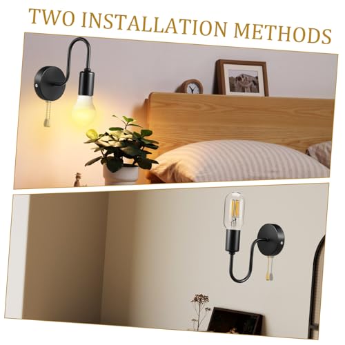 Aplique de pared E26 SHINEOFI con cadena para iluminar pasillos oscuros sin obras 7