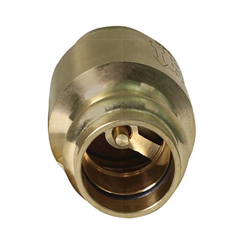 Midline Valve 372S322 Inline Spring Loaded Check Valve, Backflow Prevention Lead-Free, 1 in. Press Connections, Cast Brass, 1 by Midline Valve - Image 2