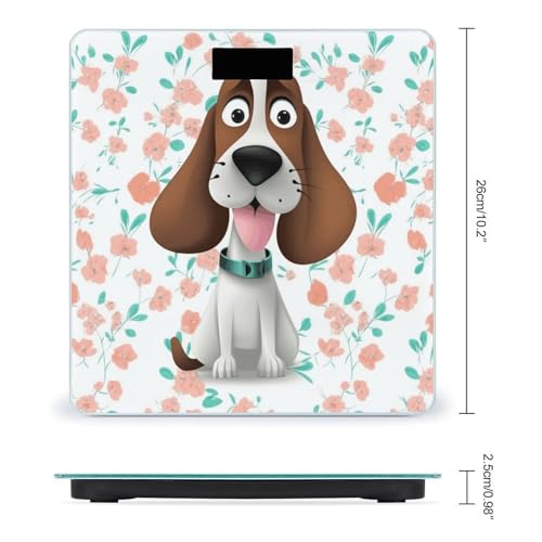Báscula de baño digital Funny Dog con pantalla LED miniatura 2