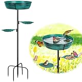Olpchee Metal Bird Bath for Outdoor - Garden Bird Bath with Removable Bowl...