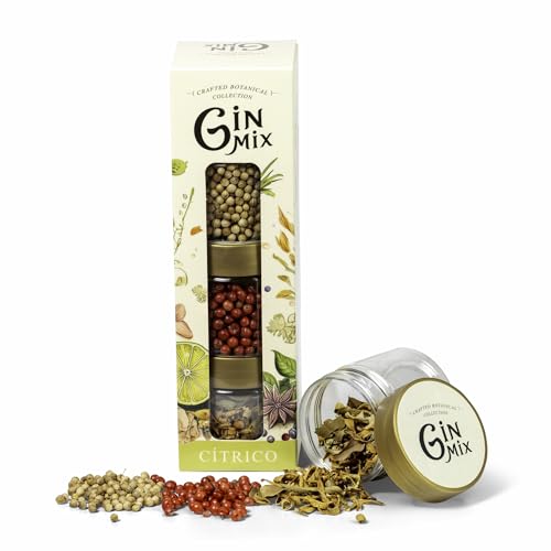 Gin Mix Kit 3 Botánicos Cítricos para Gin Tonic personalizable | Cilantro, Pimienta Rosa y Flor de Azahar | Mezcla aromática fresca ideal para amantes de la ginebra