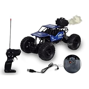 Brand Conquer Remote Control Rock Crawler Mist Smoke Spray Function, High Speed 1:18 RC Car Toys for Kids 2WD Off Road Vehicle Toy Cars Kids Monster Truck Rock Climbing Car Toy(Fog Rock Crawler Blue)