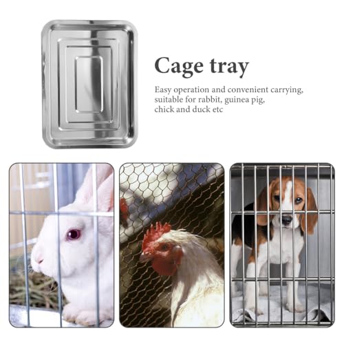 BESPORTBLE Bandeja de substituição resistente para cães - Bandeja de metal resistente à mastigação p