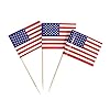 100 pack usa american flag us toothpick flags cocktail picks mini stick cupcake toppers country picks party decoration celebration cocktail food bar cake flags american  urban country home decor