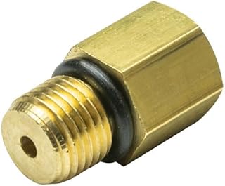 Fuel Pressure Bleeder Screw Sensor Thread Adapter Compatible with Chevy GM 6.6L Duramax Diesel - Installs to Fuel Filter Housing - Includes O-Ring