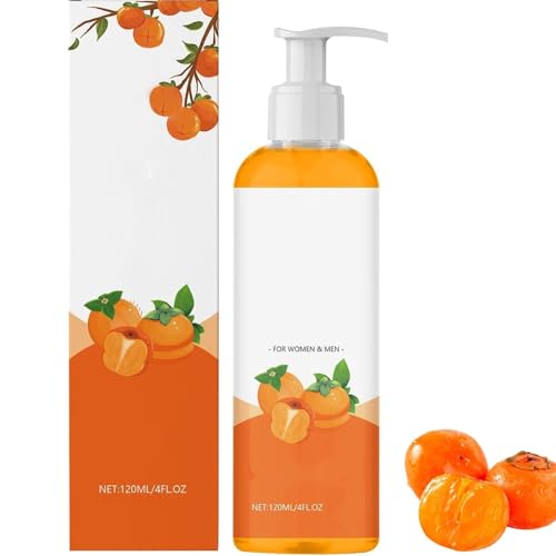 Nuovo bagnoschiuma al cachi 2025 per il controllo degli odori corporei, lozione detergente per la pelle, profumo fresco, per donna e uomo (120 ml)