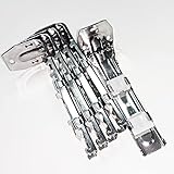 Large Track Wall Mount Brackets （5 pcs）,TOM TOOL Upgraded Aluminum Curtain Track -Special Accessories for Medium square rail