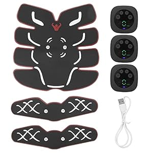 Fitness Spier Patch 6 Mods Draagbare Buikspier Training Patch Massage Sticker,Muscle Trainer Arm Been Spier Training…