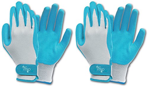 Set Of 2 Medium Long Cuff Digz Grip Planter Women's Small Synthetic Leather Palm All Purpose Work/Garden Gloves - Comfort Fit (2 Pack) #TOP18