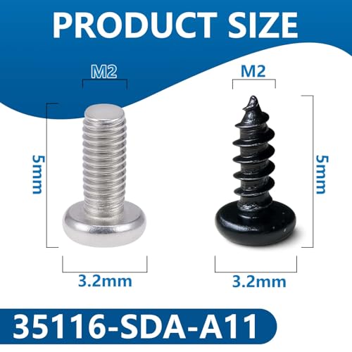 Image of M2 x 5mm Key Fob Screw Compatible with Honda Key Remotes Since 2003 Replace 35116-SDA-A11