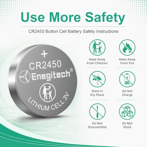 Enegitech CR2450 3V Pilas de Litio 15 Pack miniatura 5