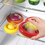 LINXIU Vegetable Fruit Storage Containers for Fridge Reusable Food Savers Lemon Keeper Refrigerator Vegetable Crisper Keeps Tomato Fresh 2 Pcs - Image 7