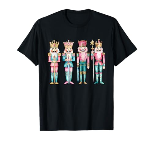 Vintage Retro Nutcrackers Ballet Sugar Plum Fairy Girl Xmas T-Shirt