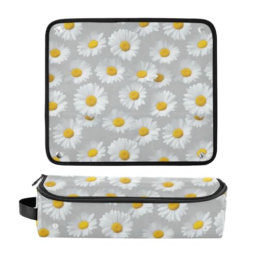Bolso de viaje Daisy Gray Hot Hair Tools para planchas de pelo, rizadores, secador y organizador portátil resistente al calor miniatura 3
