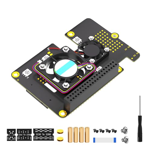 Adaptador PCIe para disco NVMe 2242 con ventilador silencioso para PCs de escritorio