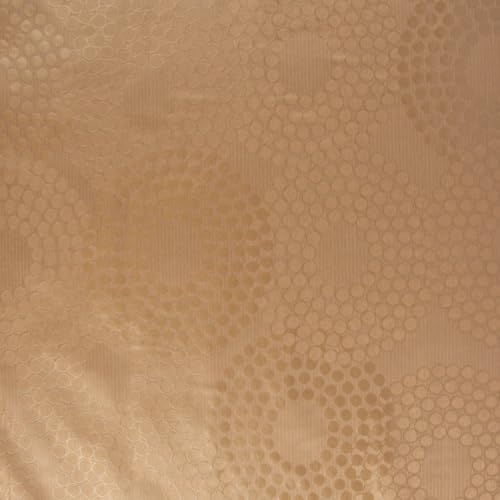 PT - Tela Decorativa para Cortina, diseño de Puntos de Catwalk, Color Bronce, Brillante, 3 m de Ancho