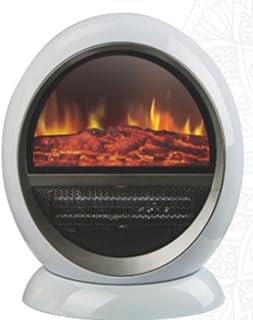 Marco Paul Ceramic flame effect Fan Heater heaters for home electric heater mini heater electric fires free standing fan heaters for home room heater space heater electric heaters(white)