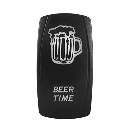 Bright Light Powersports - Laser Rocker Switch - Beer Time- Universal On/Off - 12 Volt (Blue) #TOP2