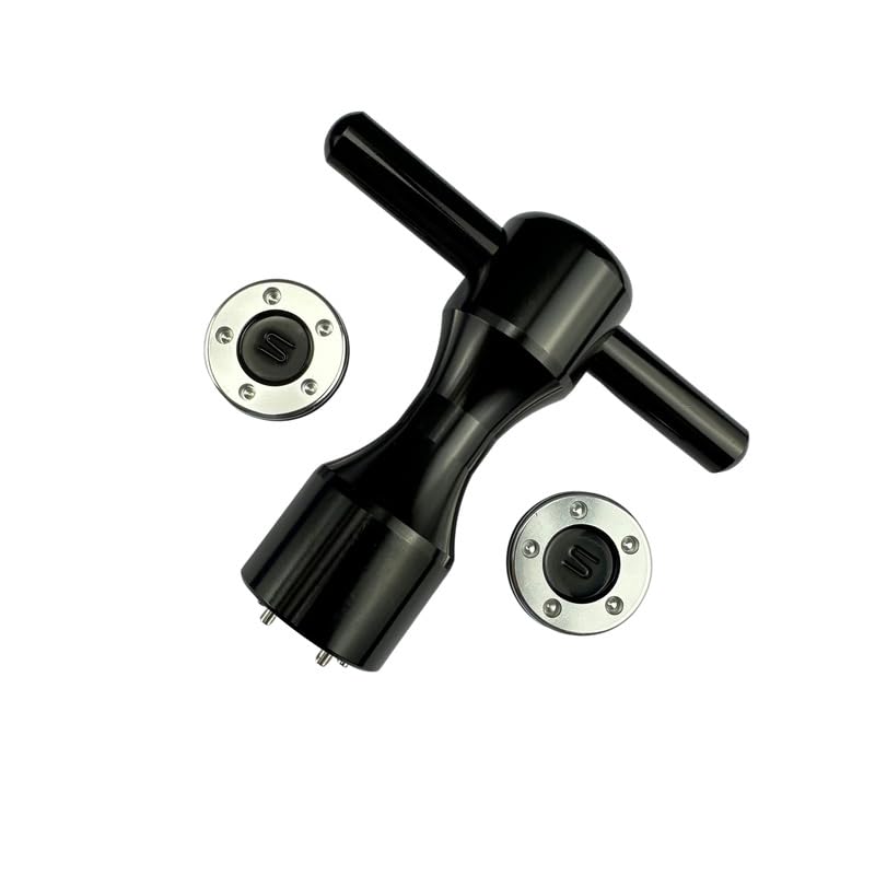 Compatible with Titleist Scotty Cameron Golf Club Putter 2pcs Weight+Wrench Tool 15/30/35/40/45g (Black/Silver,2pcs*40g+Wrench)