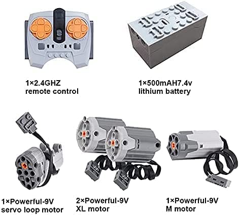 Kit Moteur Pour Blocs De Construction – 2 Moteurs M, Télécommande Et Appli – Bloc D'alimentation 4 Ports – Enfant - 9