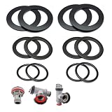 Bamkyait 25076RP Washer and Ring Kit for 1-1/2in Fittings, O-Ring Rubber Washer for Intex Pool Plunger Valves and Intex Replacement Gasket 10745, 10262 and 10255 (12 pcs)