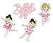 Produktbild Récréatys 7112 06954 Dekoknöpfe Ballett, aus Nylon, 4 Stück