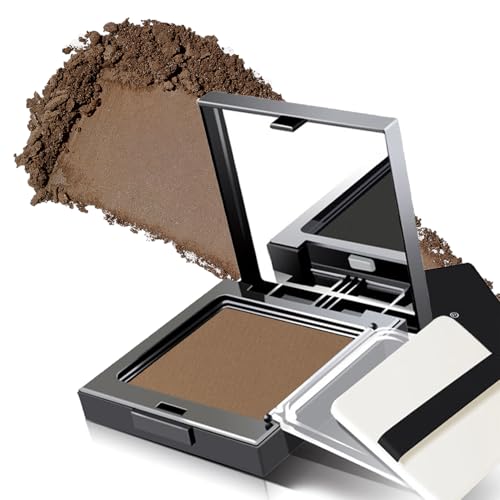Root Touch Up Powder,hairline powder dark brown hair root colour touch up,Quick Cover Grey Hair in Hair Regrowth Treatments for Root Concealer (Light Brown)