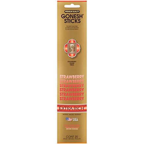 Gonesh Collection Strawberry-Extra Rich Incense, Gold,Goxrst #TOP5